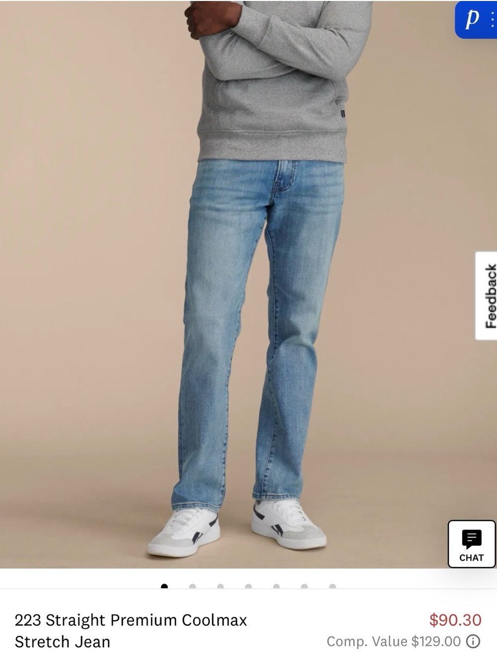Lucky Brand Straight Leg Jeans in Light Blue Wash